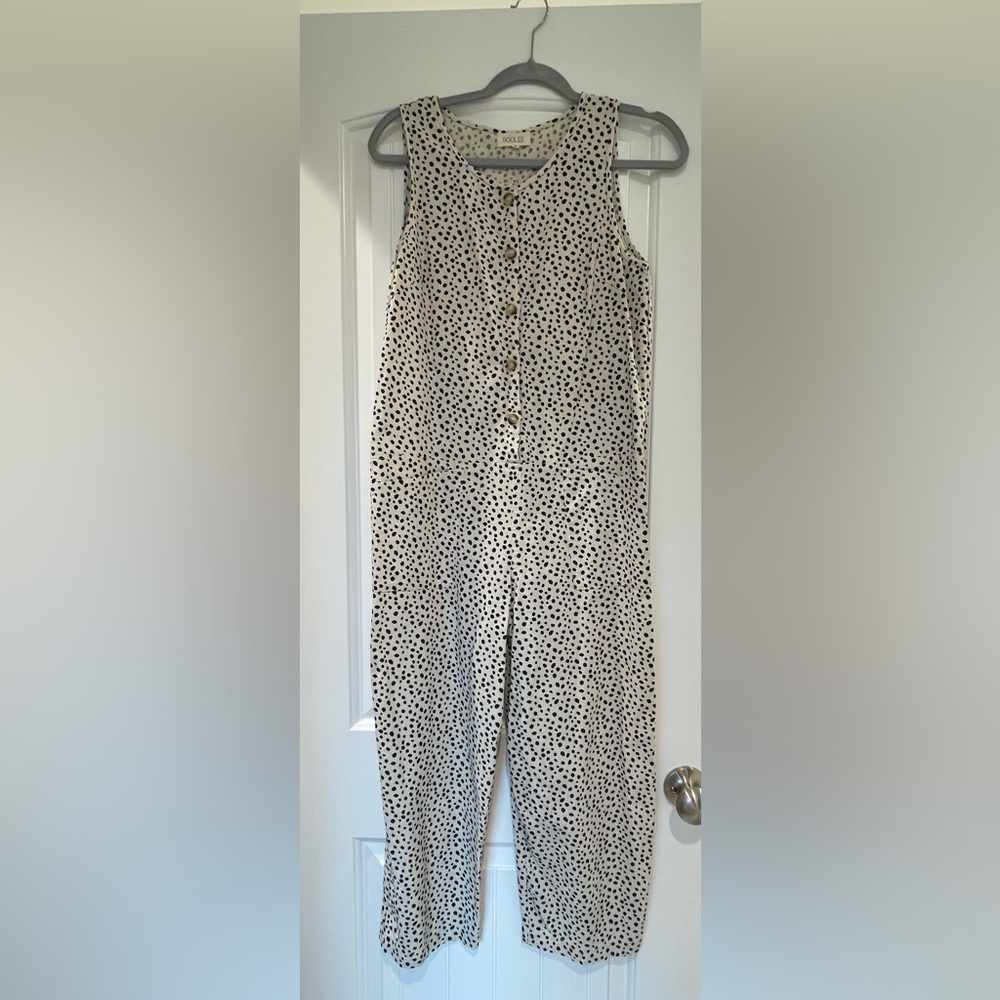 Roolee jumpsuit - cream with black spots